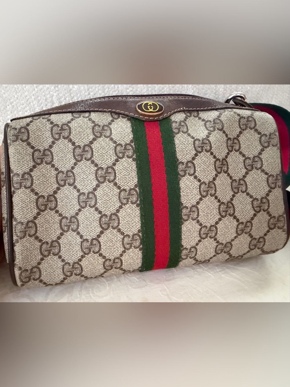 Classic Gucci Ophidia GG Supreme Mini Duffle Bag - Picture 11 of 13